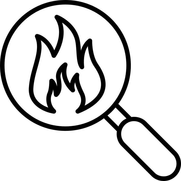 Wildfire detection illustration