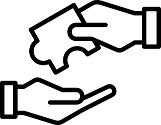 Handoff icon representing decisions decaying across cross-functional and field handoffs