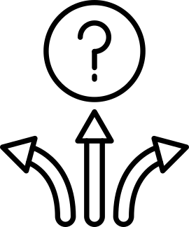 Decision-path icon representing analysis cycles replacing sequencing and first steps