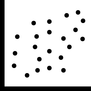 Scatterplot icon representing provincial variability across 13 healthcare delivery systems